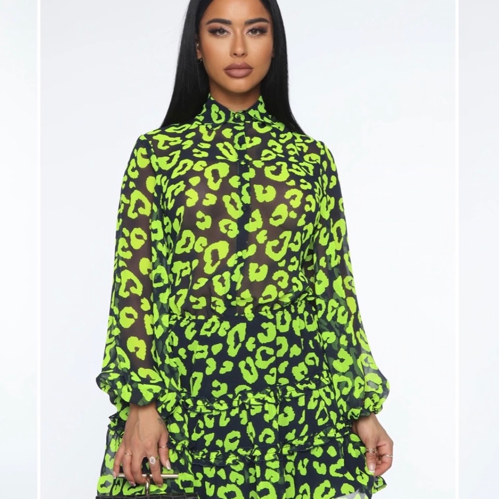 Amazing Avant-Garde Animal Print Mini Dress *New With Tags